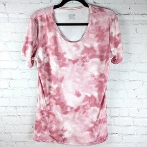 32 Degrees Light Rose Pink & White Tie Dye T-Shirt - XL